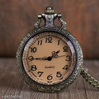 Vintage Titanic Style Pocket Watch Keychain – Antique Glass Charm